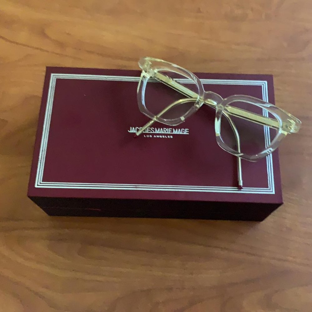 JACQUES MARIE MAGE CLEAR RECTANGULAR eyeglasses